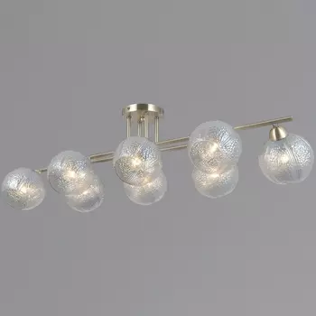 Потолочная люстра на штанге ILLUMICO IL0702-8CSQ-24 AB ARIES