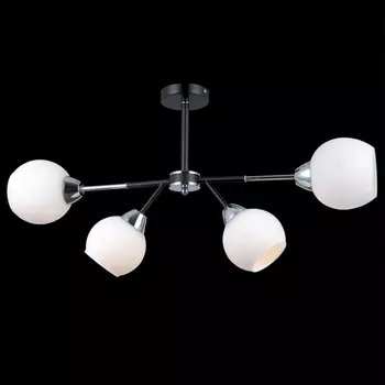 Потолочная люстра на штанге ILLUMICO IL0715-4CSQ-24 BK CR LIBRA