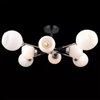 Потолочная люстра на штанге ILLUMICO IL0715-8CSQ-24 BK GD LIBRA