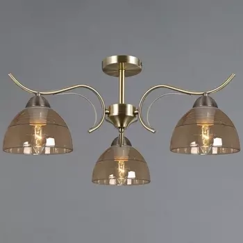 Потолочная люстра на штанге ILLUMICO IL0733-3CSQ-25 AB AREZZO