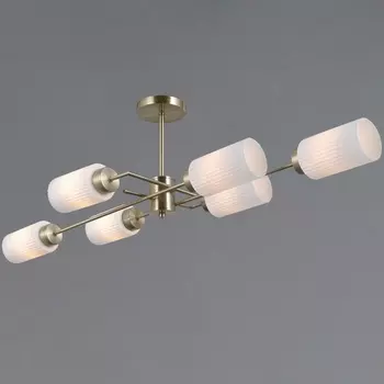 Потолочная люстра на штанге ILLUMICO IL0737-6ASQ-25 AB NAPLES