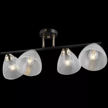 Потолочная люстра на штанге ILLUMICO IL0739-4CSQ-24 BK FGD ARIES