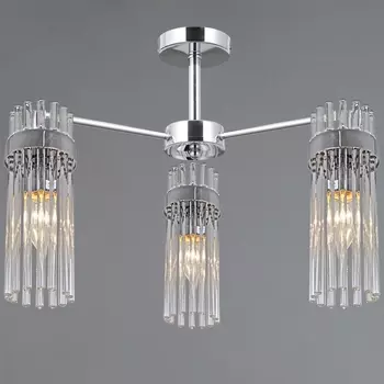 Потолочная люстра на штанге ILLUMICO IL0761-3CSQ-25 CR GENOA