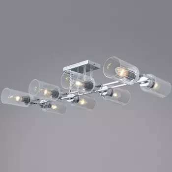 Потолочная люстра на штанге ILLUMICO IL0780-8CSQ-25 CR NAPLES