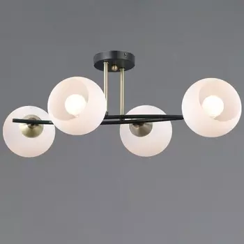Потолочная люстра на штанге ILLUMICO IL0798-4CSQ-25 BK AB TRENTO