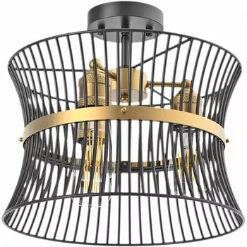 Потолочная люстра на штанге ILLUMICO IL1005-3C-05 BK GD