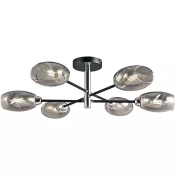 Потолочная люстра на штанге ILLUMICO IL5442-6CST-79 CR BK