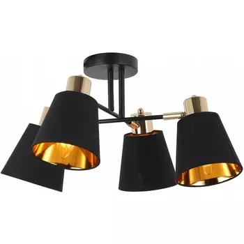 Потолочная люстра на штанге ILLUMICO IL6116-4COU-79 BK GD Abelie