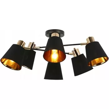 Потолочная люстра на штанге ILLUMICO IL6116-6COU-79 BK GD Abelie