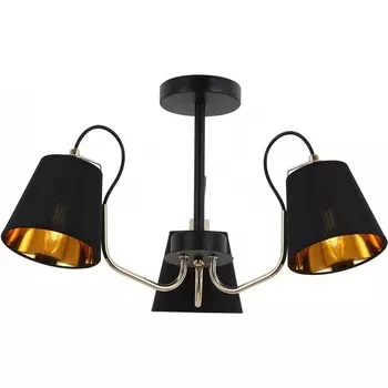 Потолочная люстра на штанге ILLUMICO IL6120-3COU-79 BK GD