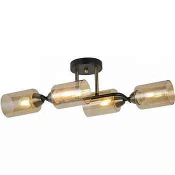 Потолочная люстра на штанге ILLUMICO IL8148-4COU-79 BK BR