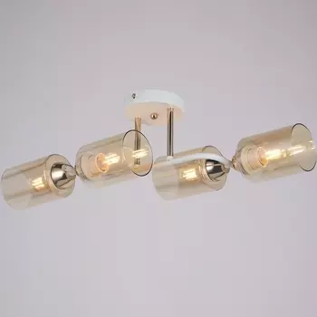 Потолочная люстра на штанге ILLUMICO IL8148-4COU-79 WH GD Bice