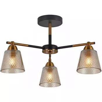 Потолочная люстра на штанге ILLUMICO IL8226-3COU-79 BK GD