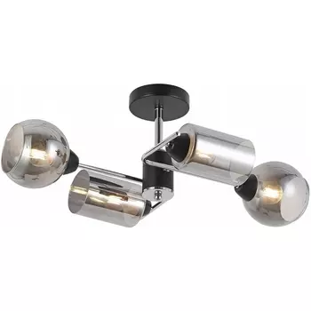 Потолочная люстра на штанге ILLUMICO IL8243-4COU-79 BK CR