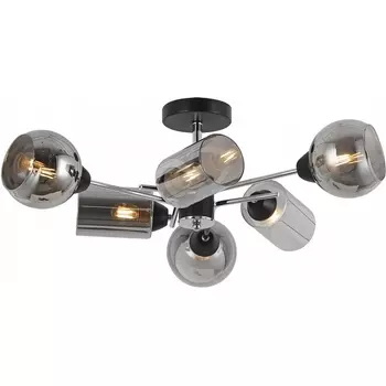 Потолочная люстра на штанге ILLUMICO IL8243-6COU-79 BK CR