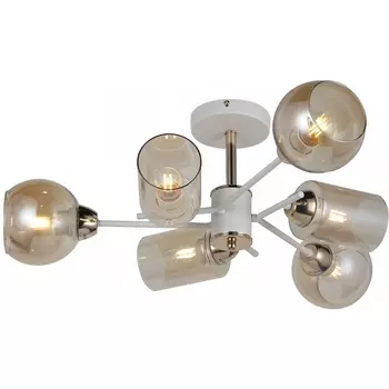Потолочная люстра на штанге ILLUMICO IL8243-6COU-79 WH GD