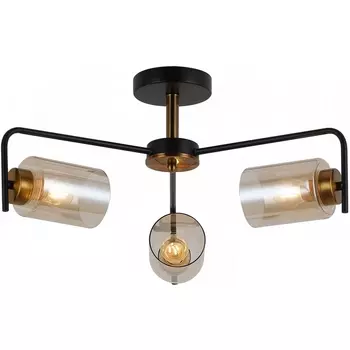 Потолочная люстра на штанге ILLUMICO IL8248-3COU-79 BK GD