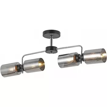 Потолочная люстра на штанге ILLUMICO IL8249-4COU-79 BK CR