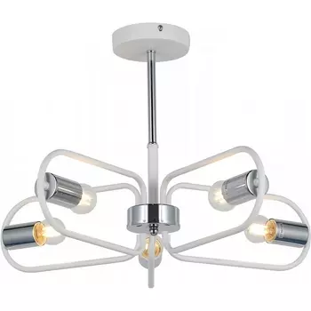 Потолочная люстра на штанге ILLUMICO IL8253-5COU-79 WH CR