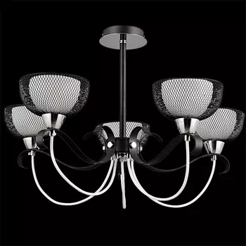 Потолочная люстра на штанге ILLUMICO IL8724-5CSQ-79 CR BK