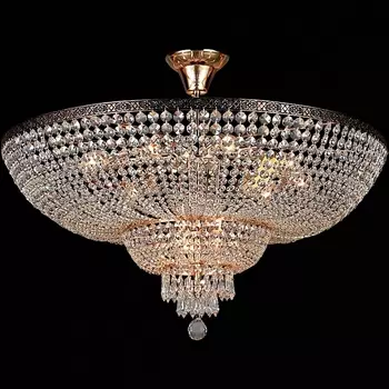 Потолочная люстра на штанге ILLUMICO IL8775-16C-30 GD BK