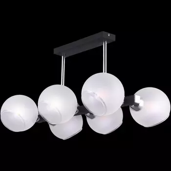 Потолочная люстра на штанге ILLUMICO IL9559-6PSQ-79 CR BK