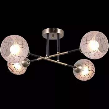 Потолочная люстра на штанге ILLUMICO IL9573-4CSQ-79 BK AB