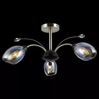 Потолочная люстра на штанге ILLUMICO IL9737-3CSQ-29 BK AB