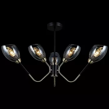 Потолочная люстра на штанге ILLUMICO IL9960-6CSQ-79 BK AB