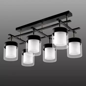 Потолочная люстра на штанге Imex MD.06593-6-S-BK+AB