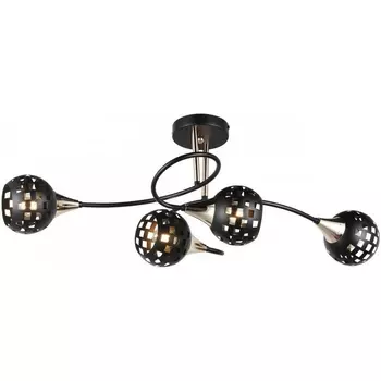 Потолочная люстра на штанге Imex MD.19074-4-S-BK+FGD