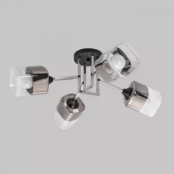 Потолочная люстра на штанге Imex MD.2184-4-S-BK+CH