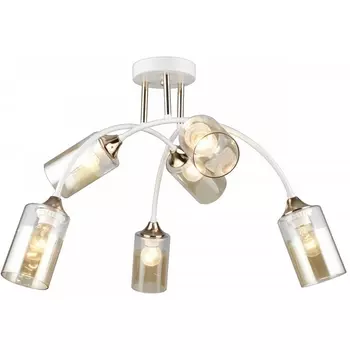 Потолочная люстра на штанге Imex MD.2196-6-S-WH+FGD