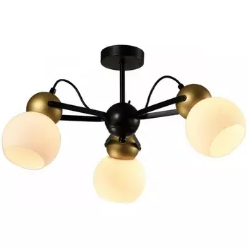 Потолочная люстра на штанге Imex MD.22438-3-S-BK+GD