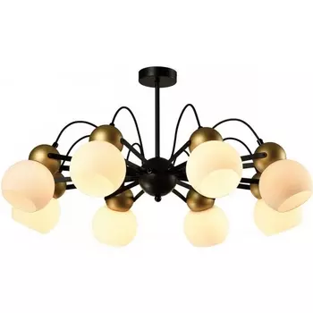 Потолочная люстра на штанге Imex MD.22438-8-S-BK+GD