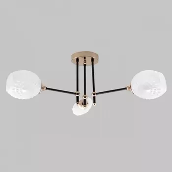 Потолочная люстра на штанге Imex MD.4144-3-S-BK+FGD