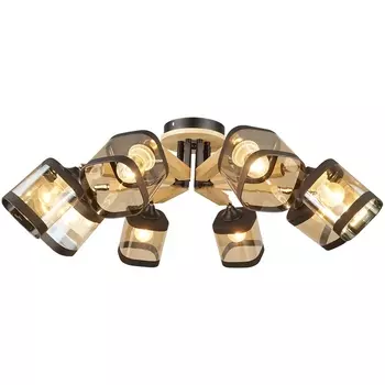 Потолочная люстра на штанге Imex MD.4508-8-S BK+FGD