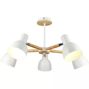 Потолочная люстра на штанге Imex MD.4748-5-S WH+CH