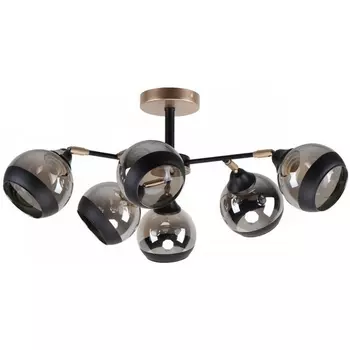 Потолочная люстра на штанге Imex MD.51848-6-S-BK+CPN