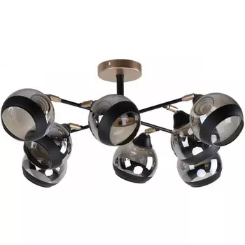 Потолочная люстра на штанге Imex MD.51848-8-S-BK+CPN