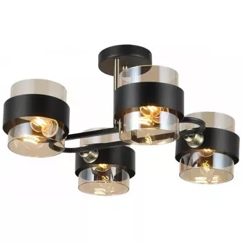 Потолочная люстра на штанге Imex MD.51893-4-S-BK+AB