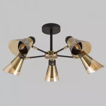 Потолочная люстра на штанге Imex MD.51902-5-S-BK+AB