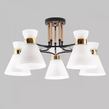 Потолочная люстра на штанге Imex MD.5692-5-S-COFFEE+FGD