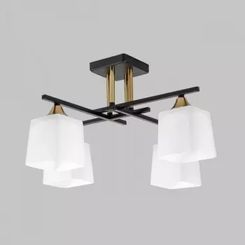 Потолочная люстра на штанге Imex MD.5985-4-S-BK+COP