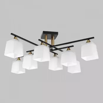 Потолочная люстра на штанге Imex MD.5985-8-S-BK+COP