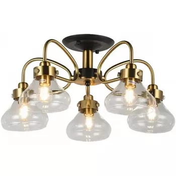 Потолочная люстра на штанге Imex MD.73963-5-S-BK+BR