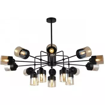 Потолочная люстра на штанге Imex MD.74785-15-S-BK