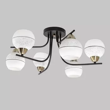 Потолочная люстра на штанге Imex MD.8136-6-S-BK+AB