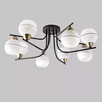 Потолочная люстра на штанге Imex MD.8136-8-S-BK+AB