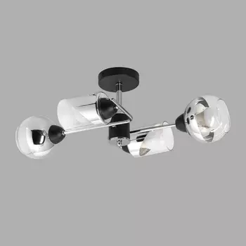 Потолочная люстра на штанге Imex MD.8243-4-S-BK+CH